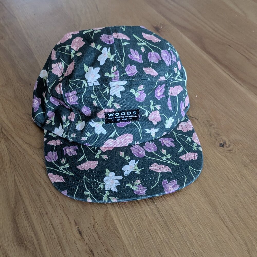 Floral Five Panel Hat